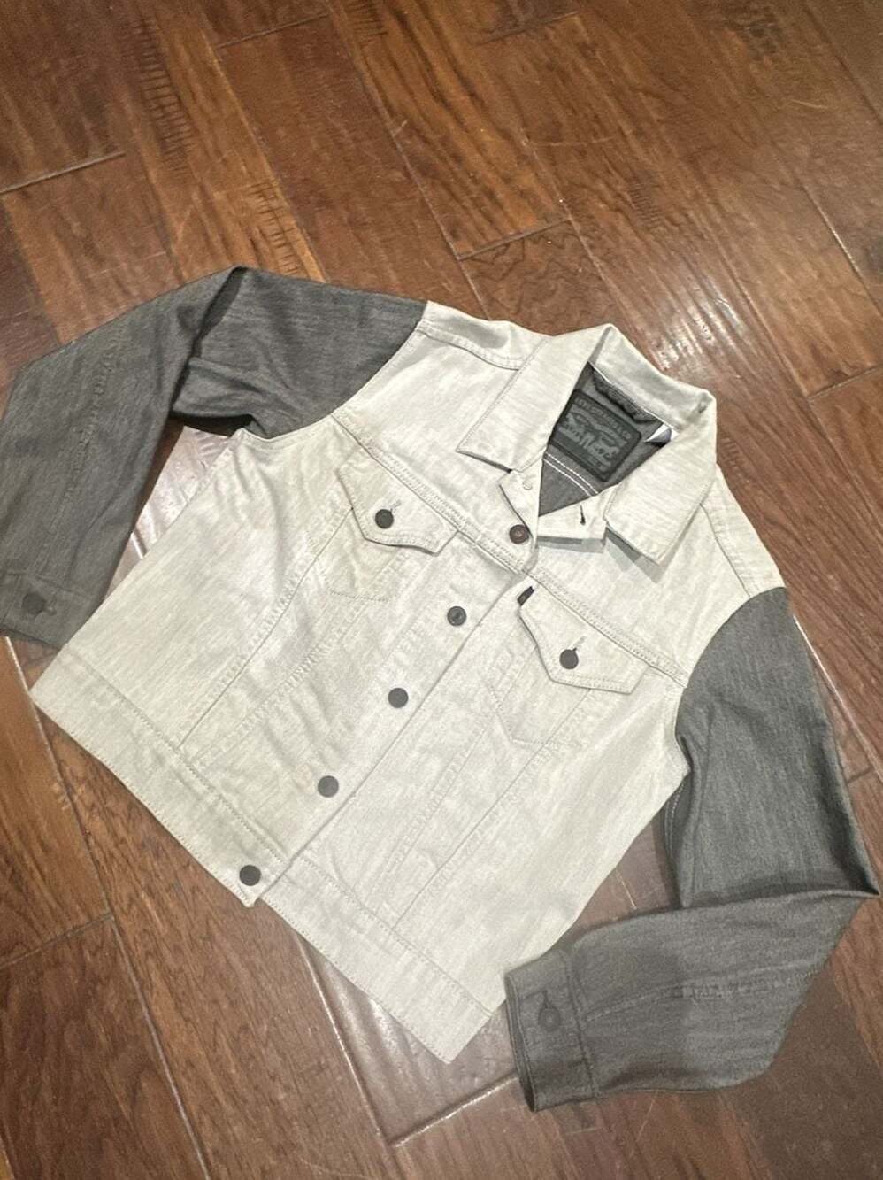 Levi's Two-Tone Colorblock Denim Trucker Jacket Size XS